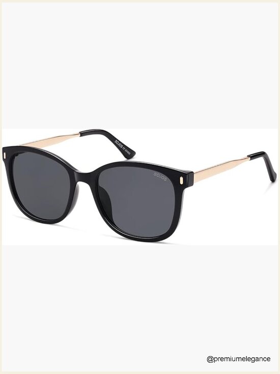 Classic Square Polarized Sunglasses for Women Oversized Retro UV Protection